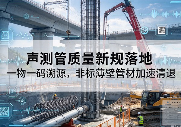 浦北声测管质量新规落地，一物一码溯源，非标薄壁管材加速清退
