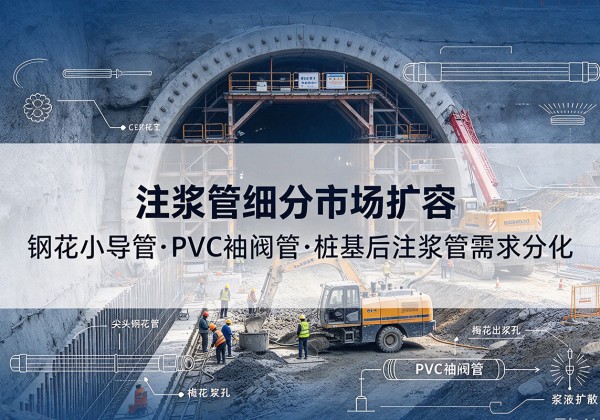 浦北注浆管细分市场扩容，隧道钢花小导管、PVC 袖阀管、桩基后注浆管需求分化